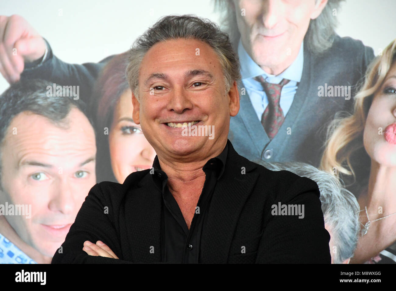 Rome Italie 20 mars 2018 Cinema Moderno - Pothocall ESAGERATA fim UNA FESTA, Francesco Paolantoni dans le rôle de l'Assessore Cardellino Crédit : Giuseppe Andidero/Alamy Live News Banque D'Images