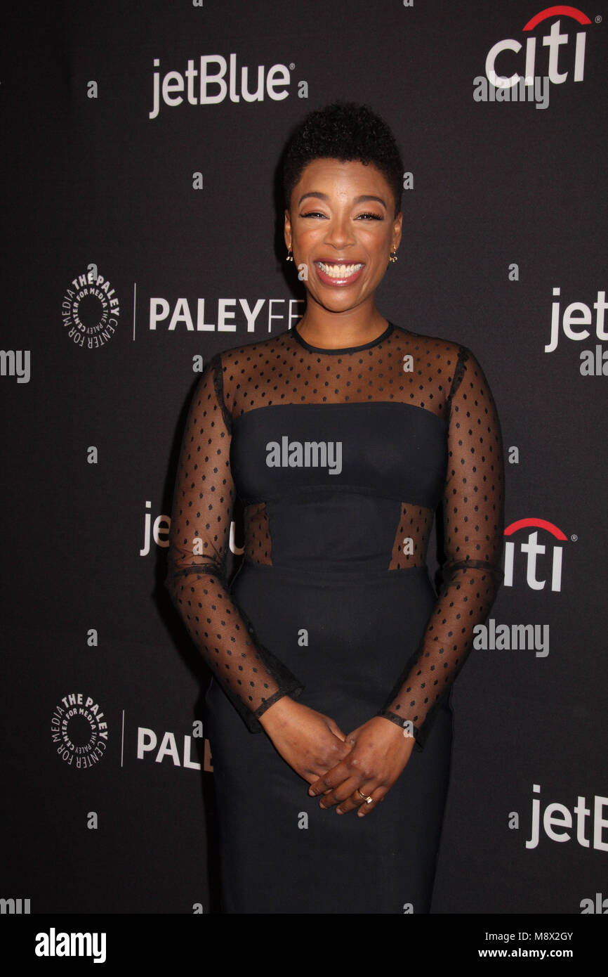 03/18/2017 Samira Wiley PaleyFest 2018 'The Handmaid's Tale" tenue à l'Kodak Theater à Hollywood, CA Photo : Cronos/Hollywood News Banque D'Images