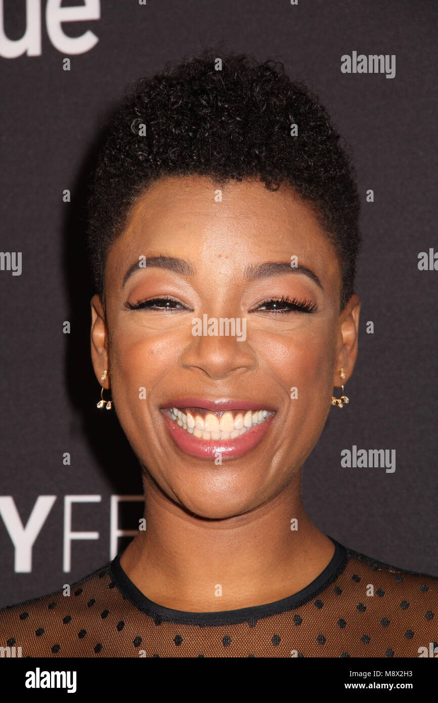 03/18/2017 Samira Wiley PaleyFest 2018 'The Handmaid's Tale" tenue à l'Kodak Theater à Hollywood, CA Photo : Cronos/Hollywood News Banque D'Images
