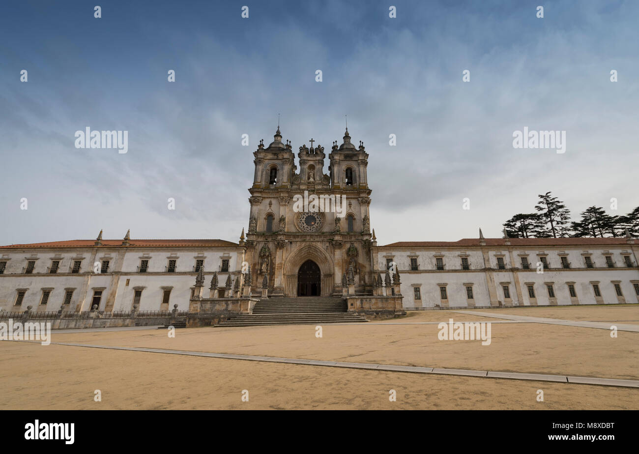 Mosteiro de Alcobaça, monastère d'Alcobaça, extérieur, Côte d'Argent, Portugal. Banque D'Images