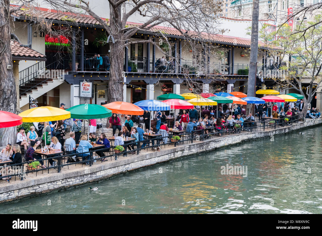 San Antonio River Walk, Texas Banque D'Images