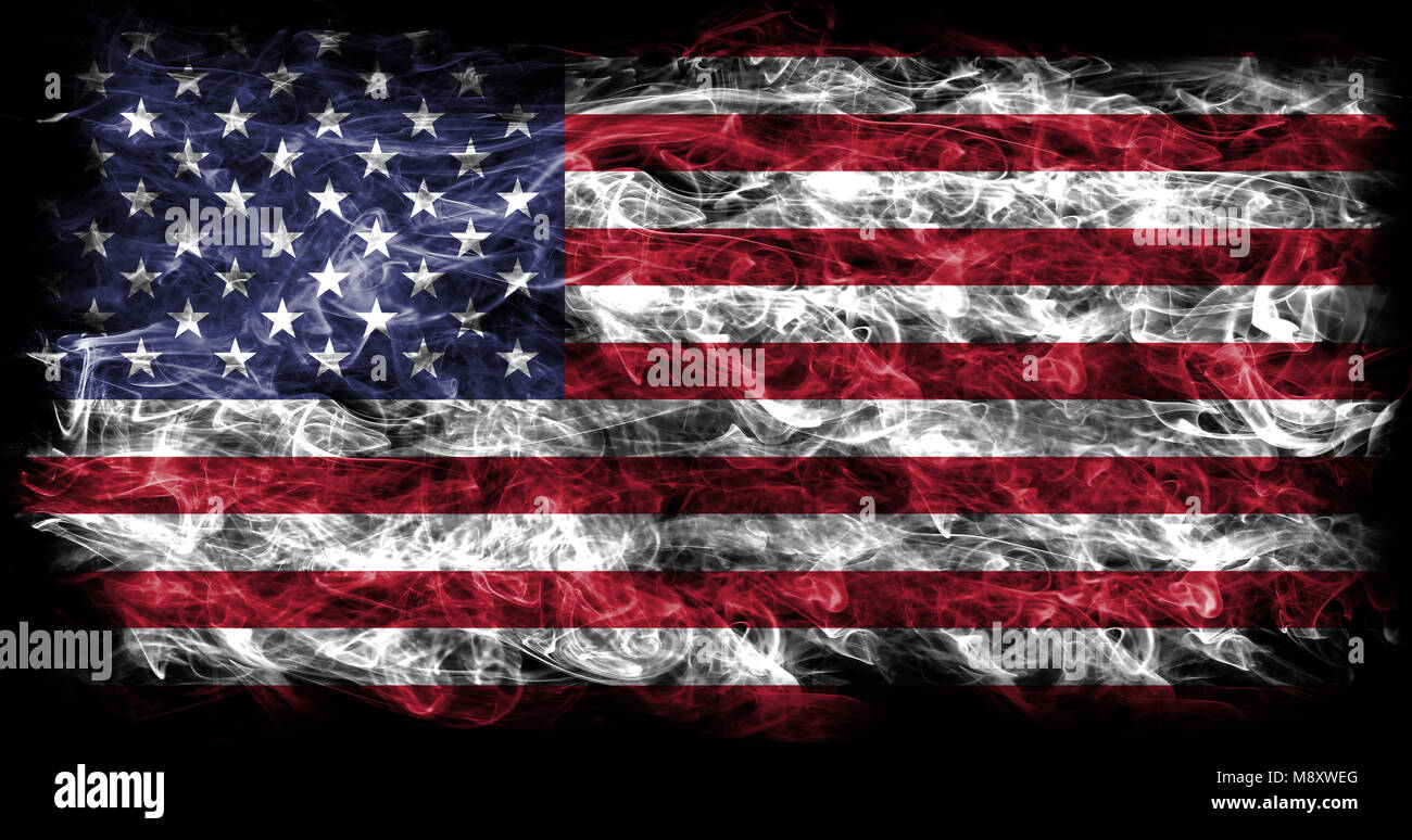 Etats Unis D Amerique Drapeau De Fumee Drapeau Americain Usa Flag Photo Stock Alamy