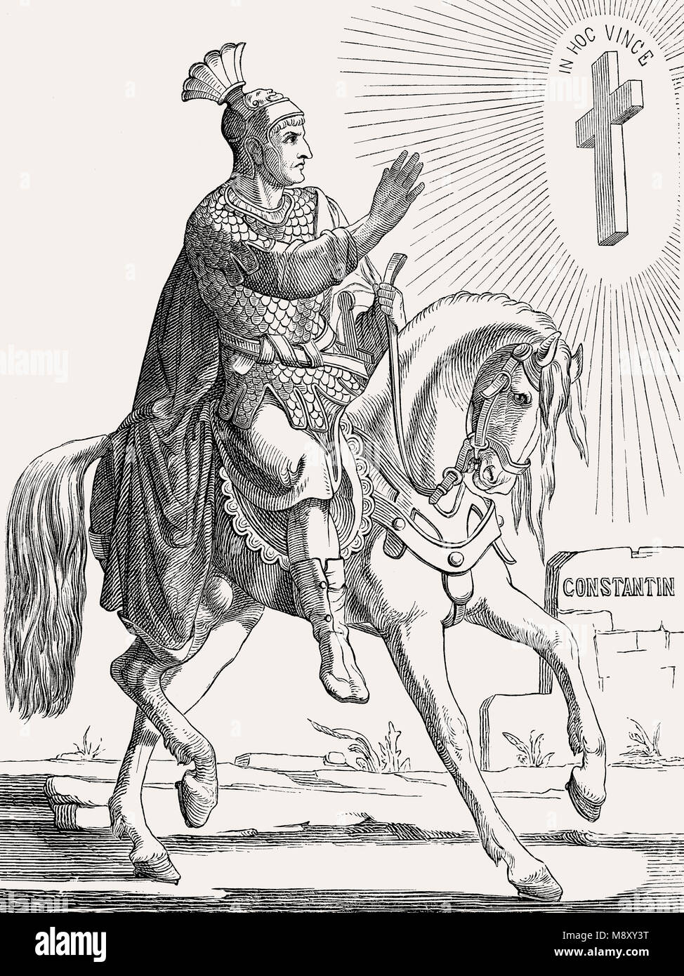 Constantin le Grand, ou Constantin I, empereur romain de 306 à 337 Banque D'Images