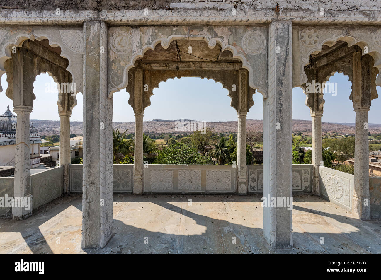 Hôtel Castle Bijaipur - Bassi, Chittorgarh, Rajasthan, Inde Banque D'Images