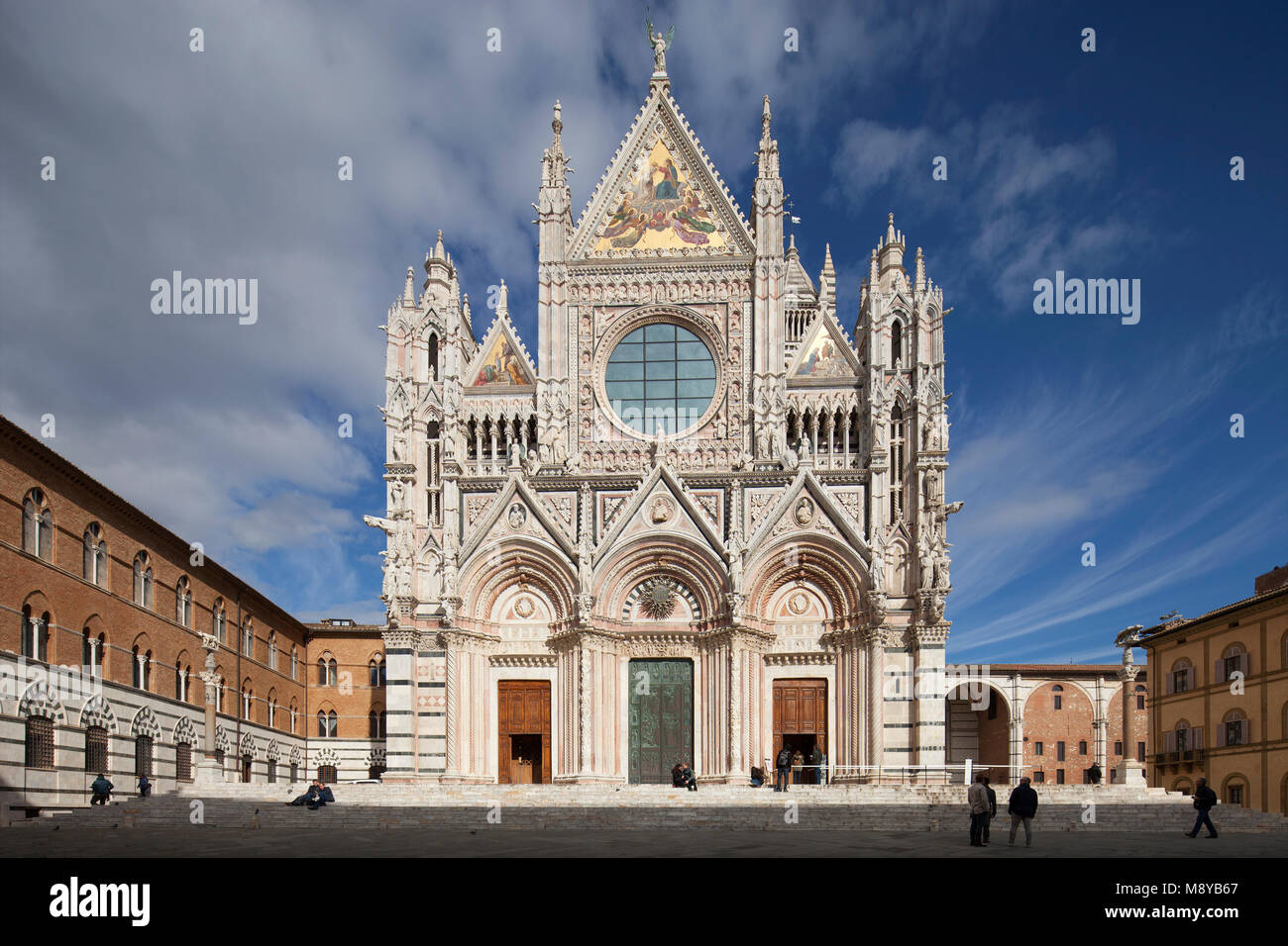 La Cathédrale, Sienne, Toscane, Italie, Europe Banque D'Images