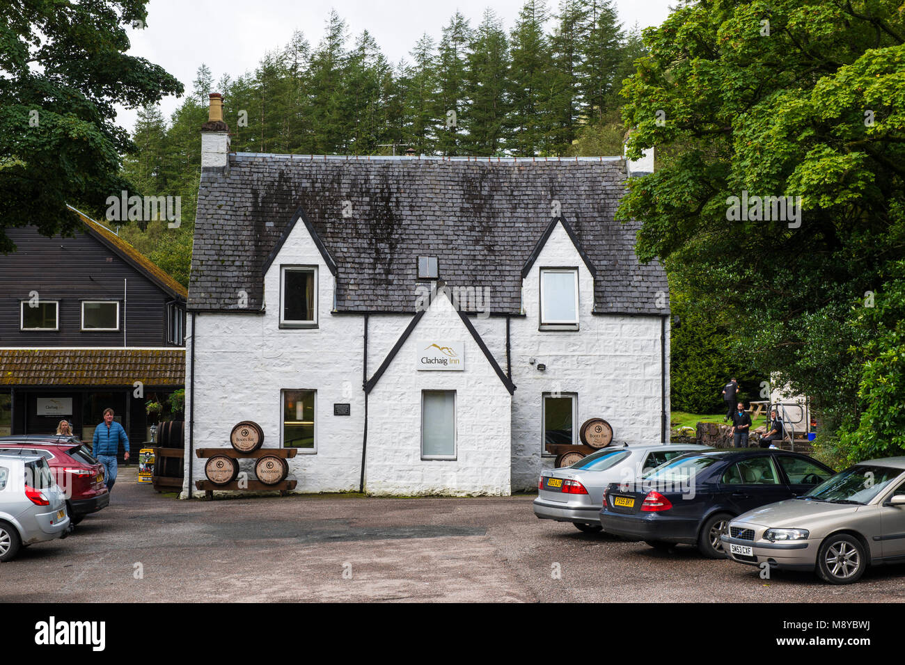 Le Clachaig Inn, Glencoe, région des Highlands, Ecosse, Royaume-Uni Banque D'Images