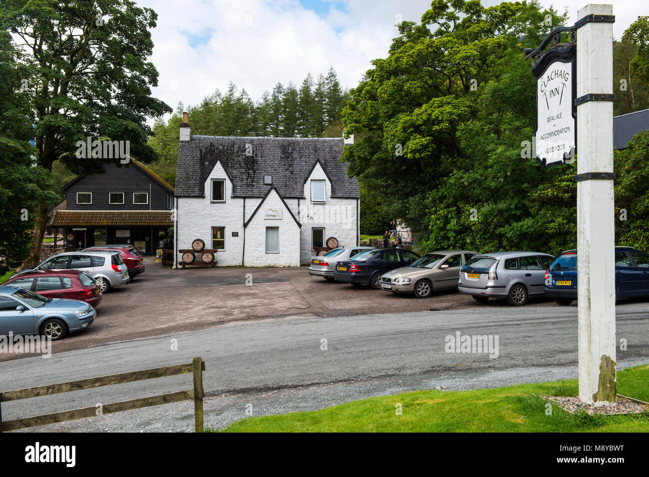Le Clachaig Inn, Glencoe, région des Highlands, Ecosse, Royaume-Uni Banque D'Images