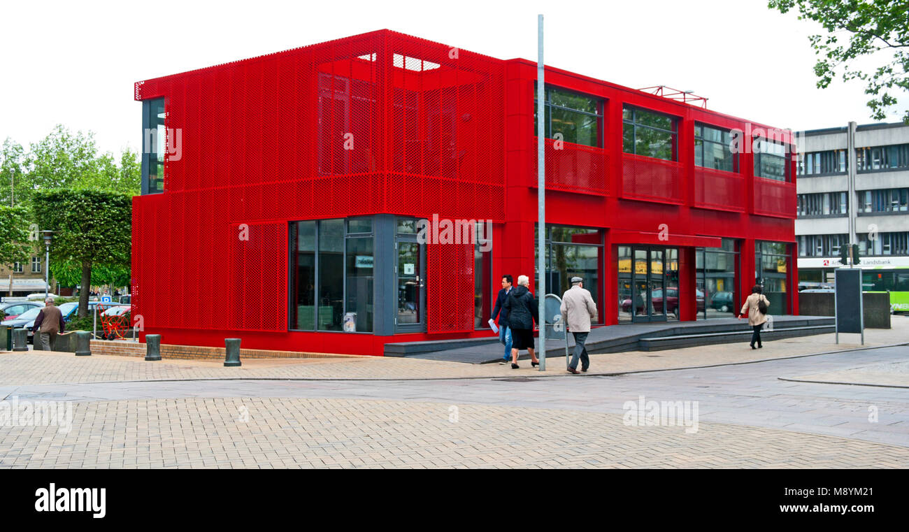 Odense, Danemark, bâtiment rouge, Banque D'Images