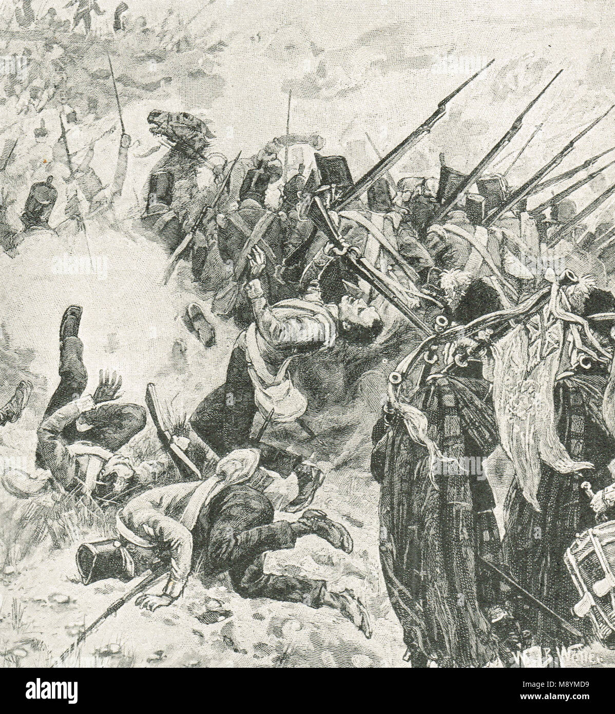 71e Highlanders, Bataille de Vitoria, 21 juin 1813 Banque D'Images