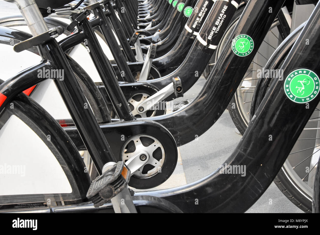 Bike share, Toronto, Canada Banque D'Images
