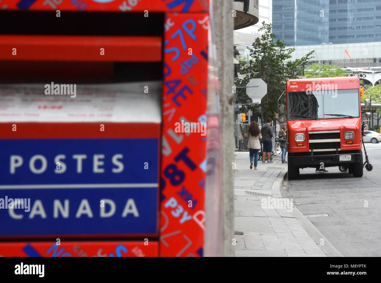 Véhicule de Postes Canada Banque D'Images