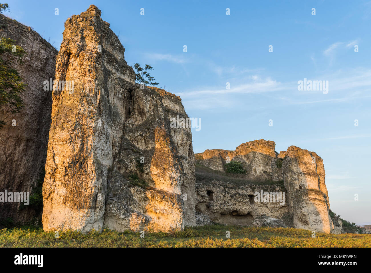 Vestiges de forteresse historique en Roumanie Banque D'Images