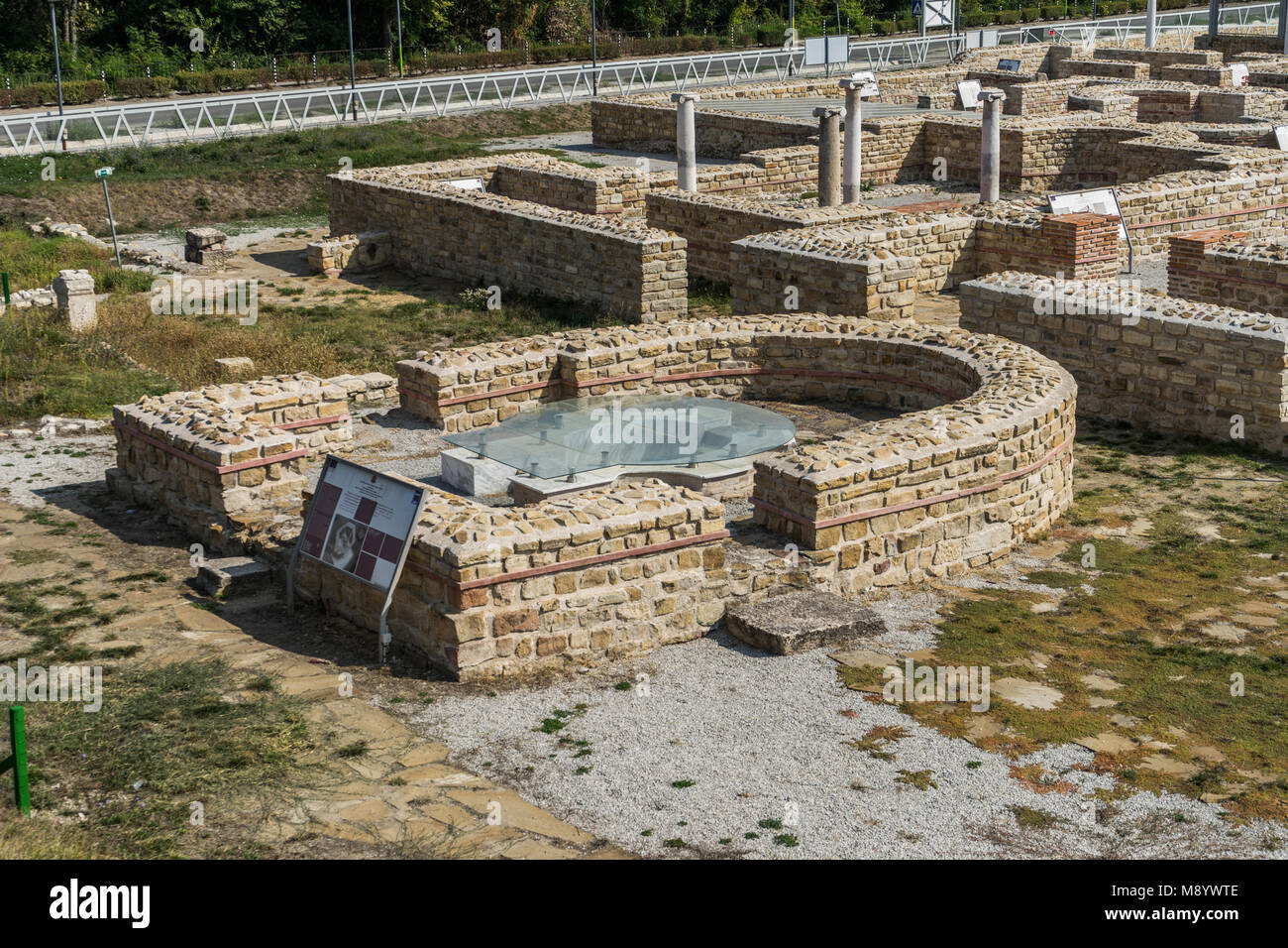 Vestiges d'une forteresse romaine dans Novаe, Svishtov Banque D'Images