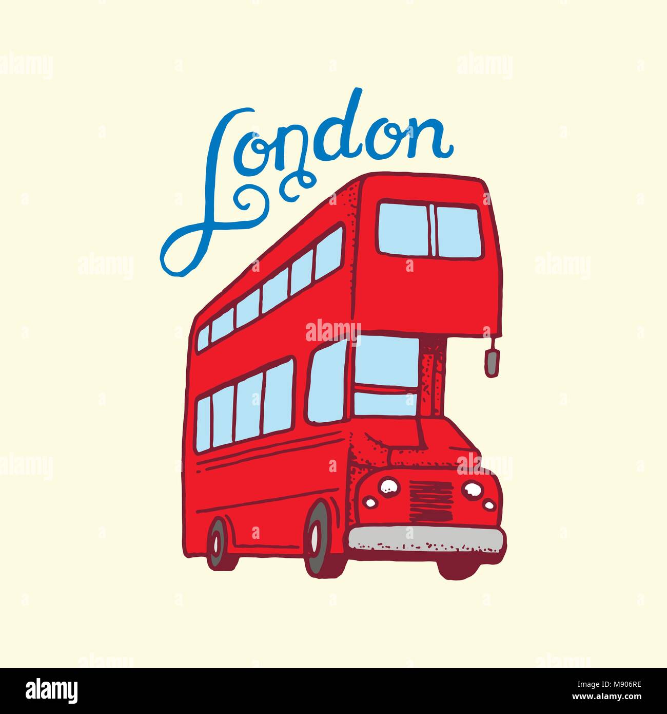 British, bus à Londres et les messieurs. symboles, insignes ou emblèmes, timbres ou architecture culture, Royaume-Uni. Pays Angleterre label. Illustration de Vecteur
