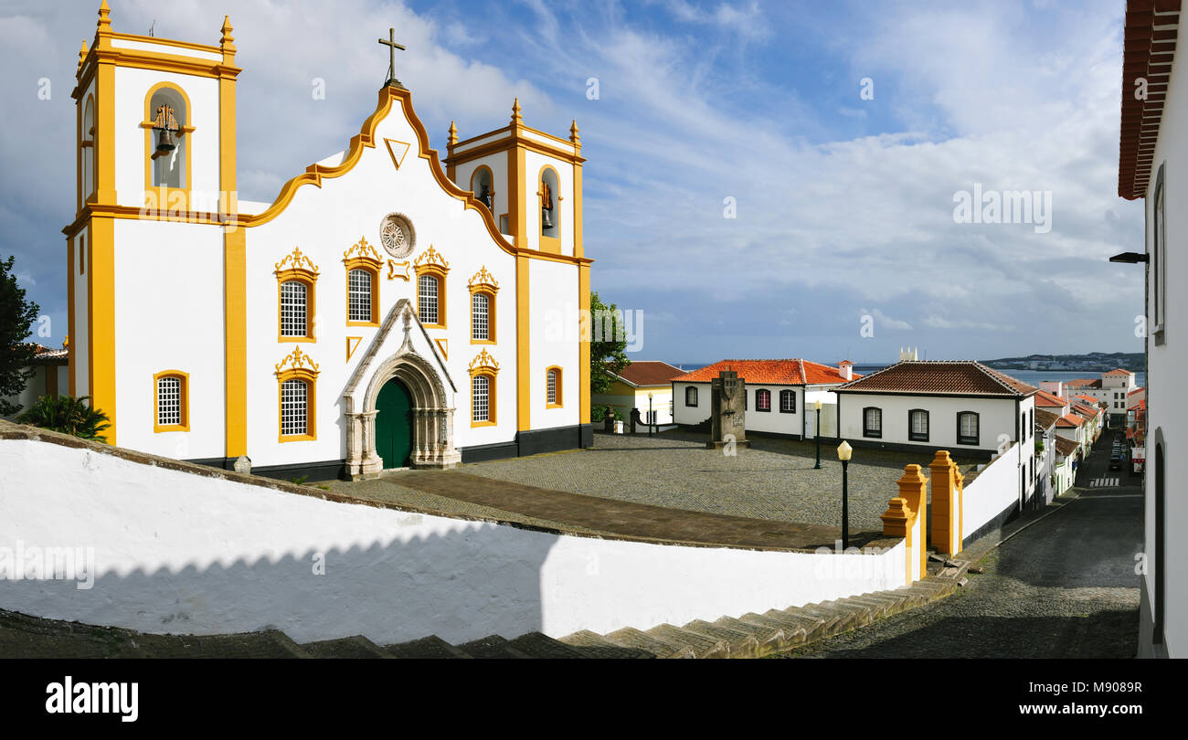 Santa Cruz, Motherchurch Praia da Vitória. São Miguel, Açores. Portugal Banque D'Images