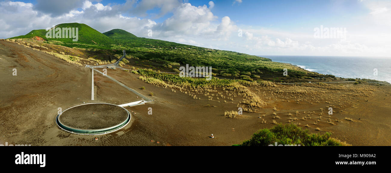 Le dos Capelinhos Vulcão (volcan Capelinhos) dernière éruption a été en 1957. Faial, Açores. Portugal Banque D'Images