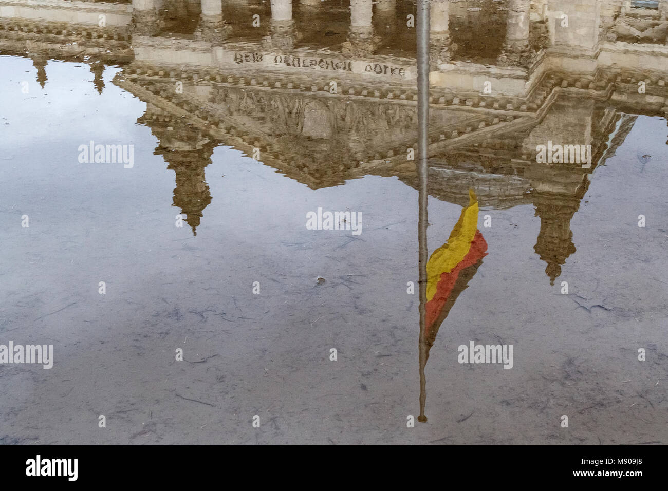 Bâtiment du Reichstag, Berlin, Allemagne. 13 mars 2018. Vue générale du bâtiment du Reichstag, Platz der Republik, Berlin, Allemagne, Europe. Banque D'Images