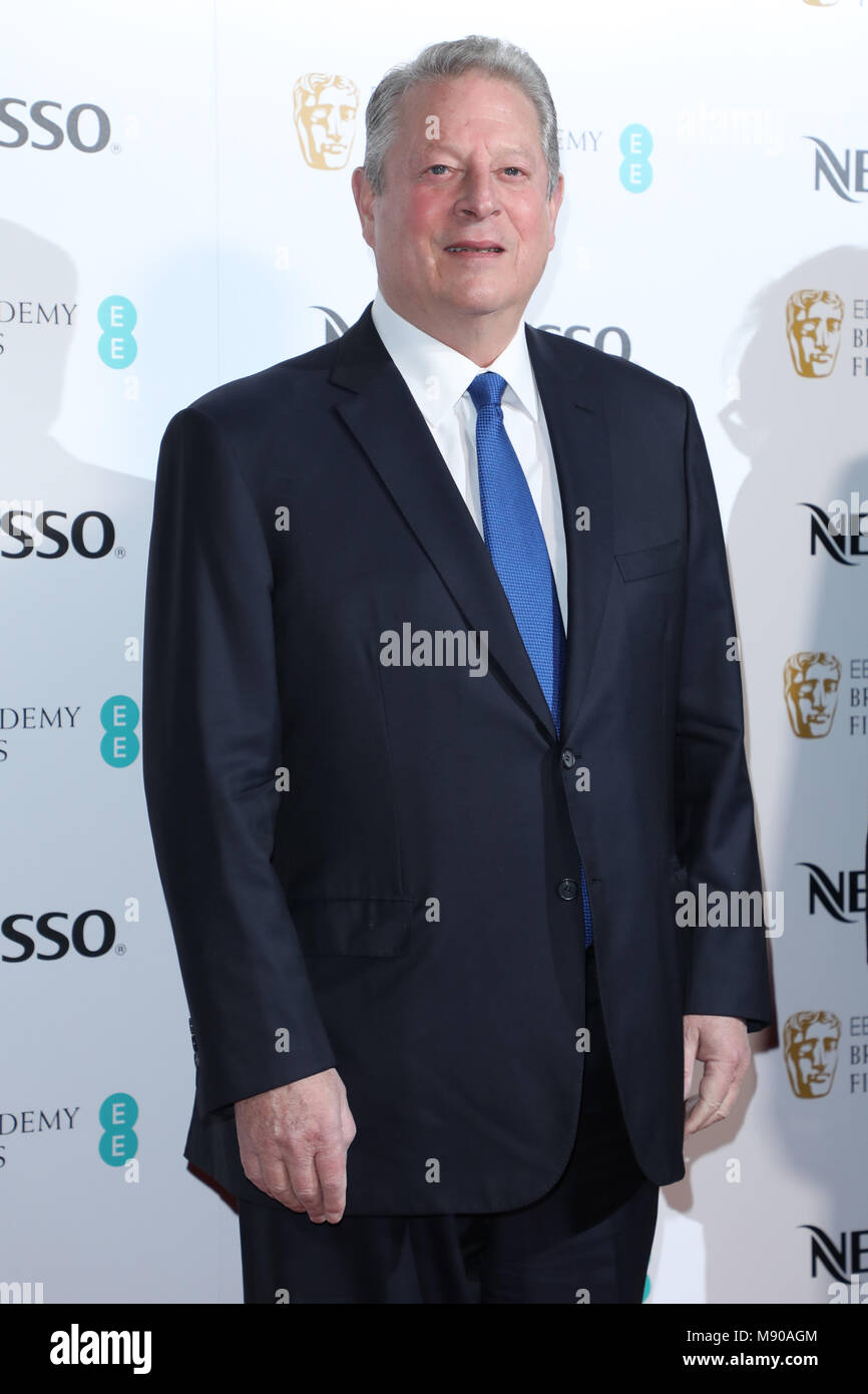 Les British Academy Film Awards (BAFTA) nominés a tenu à Kensington Palace - Arrivées avec : Al Gore Où : London, Royaume-Uni Quand : 17 Feb 2018 Credit : Lia Toby/WENN.com Banque D'Images