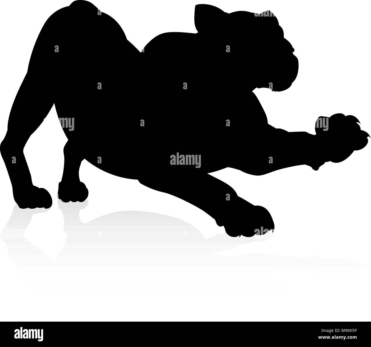 Lion Silhouette Illustration de Vecteur