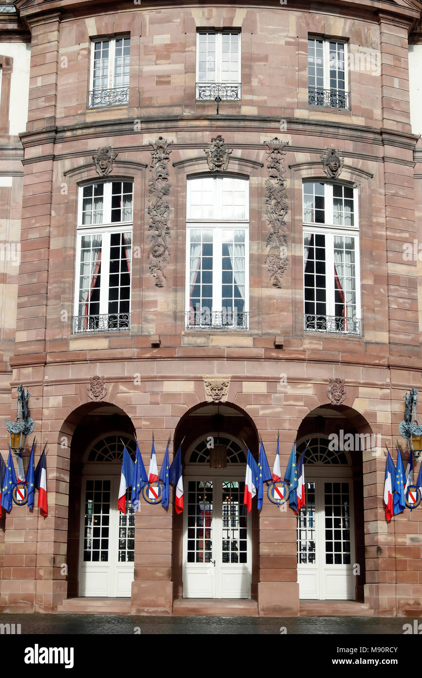 L'Hôtel de ville. Strasbourg. La France. Banque D'Images