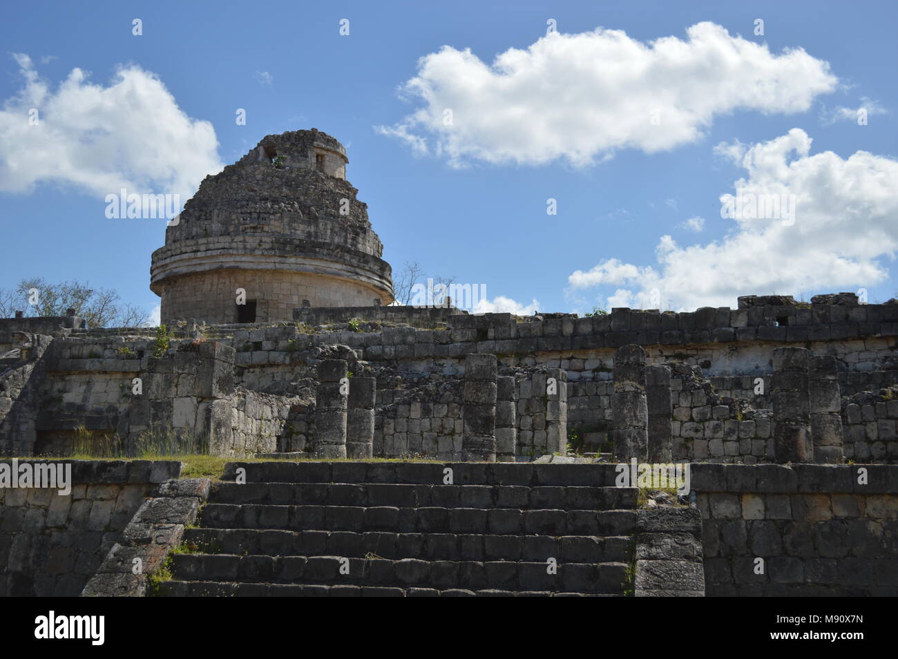 El Caracol - l'observatoire - à Chichen Itza, Mexique Banque D'Images