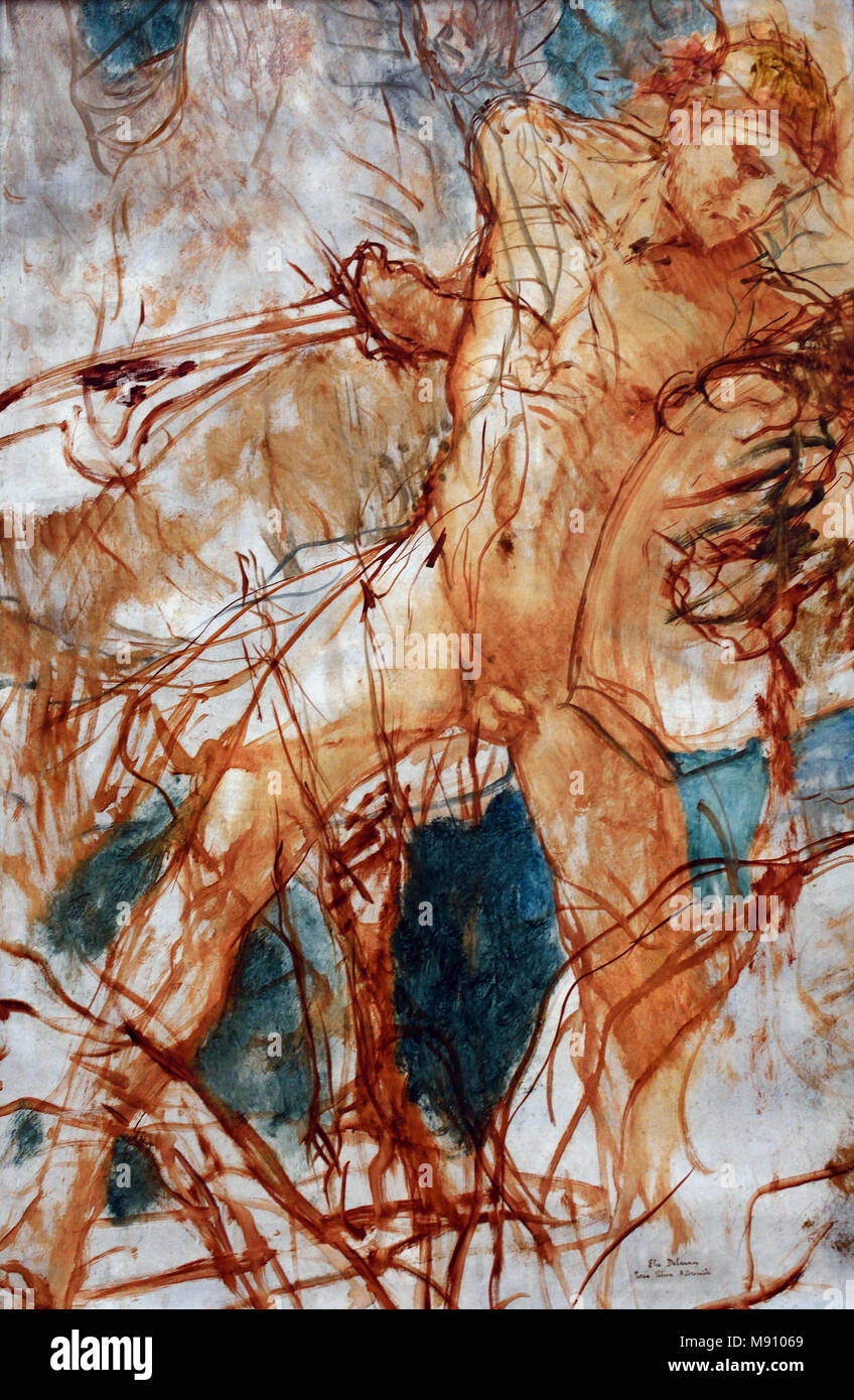 Jules Elie DELAUNAY, 1828 - 1891, Persée délivre Andromède , France, en français, Banque D'Images