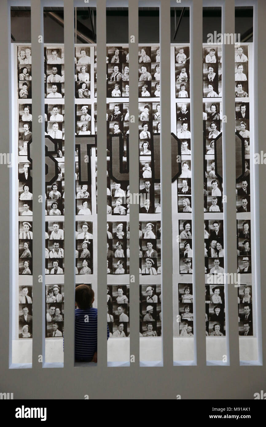 Walker Evans exposition au centre Pompidou, Paris, France. Banque D'Images