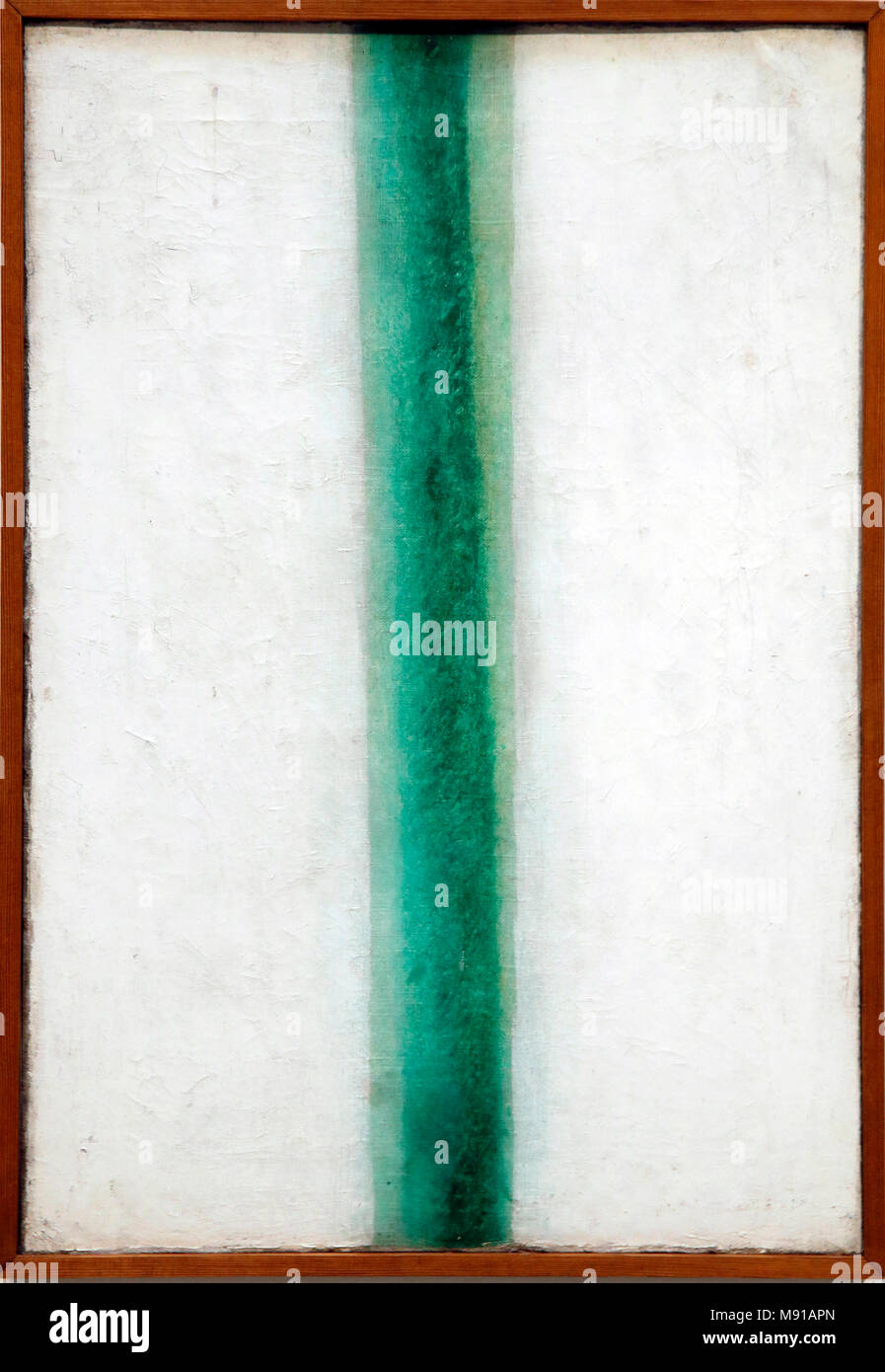 Olga Rozanova, bande verte (peinture couleurs), 1917, huile sur toile, musée d'état du Kremlin, Rostov. Une balle pendant qu'exposées à Paris, France. Banque D'Images