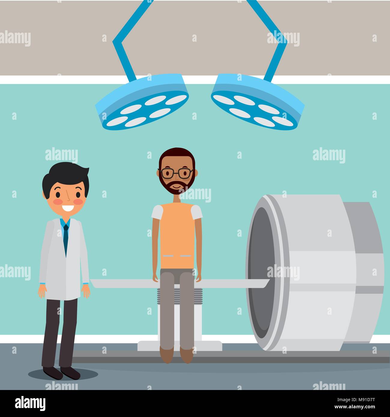 Professionnel des médecins Illustration de Vecteur