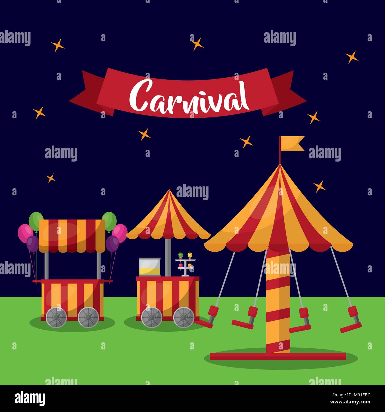 Carnival fair festival Illustration de Vecteur