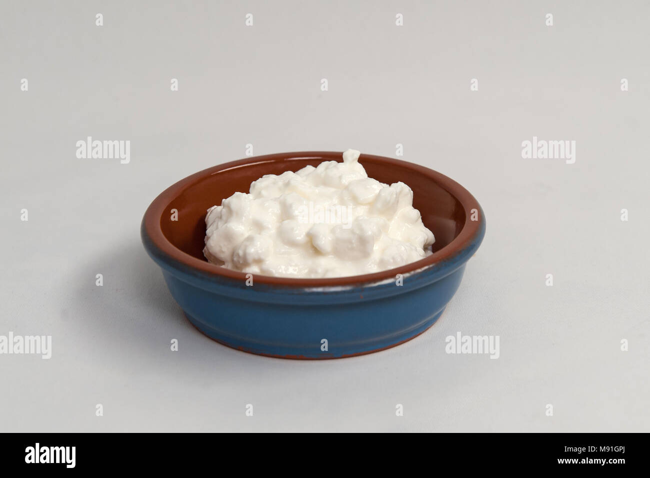 Le fromage ricotta, le fromage italien Banque D'Images