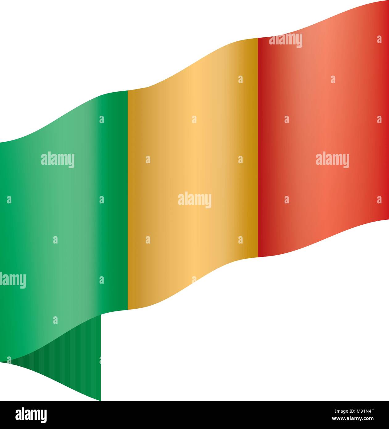 Mali drapeau. Vector Illustration de Vecteur