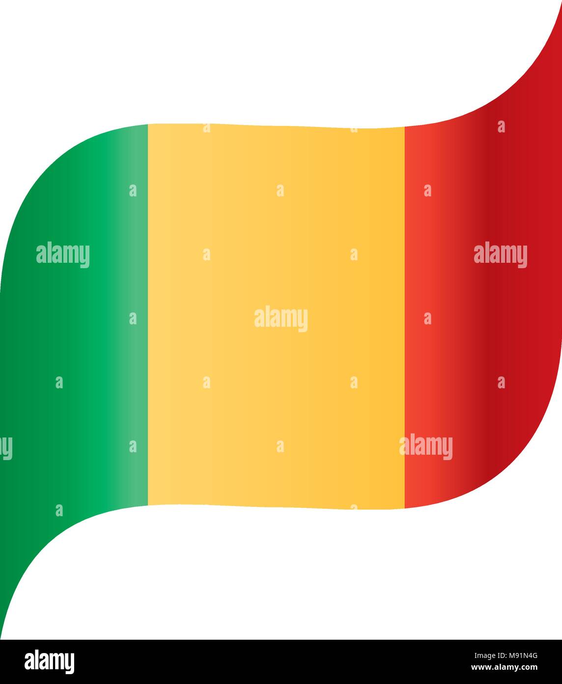 Mali drapeau. Vector Illustration de Vecteur