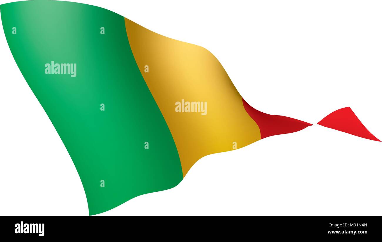 Mali drapeau. Vector Illustration de Vecteur