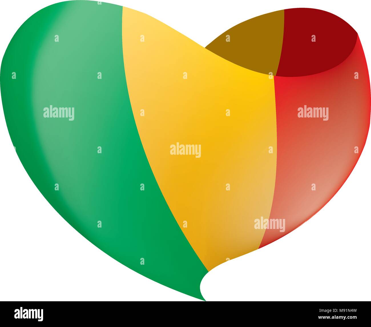 Mali drapeau. Vector Illustration de Vecteur
