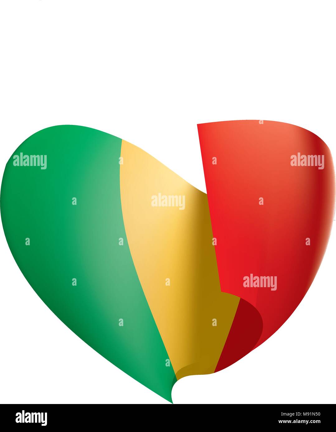 Mali drapeau. Vector Illustration de Vecteur