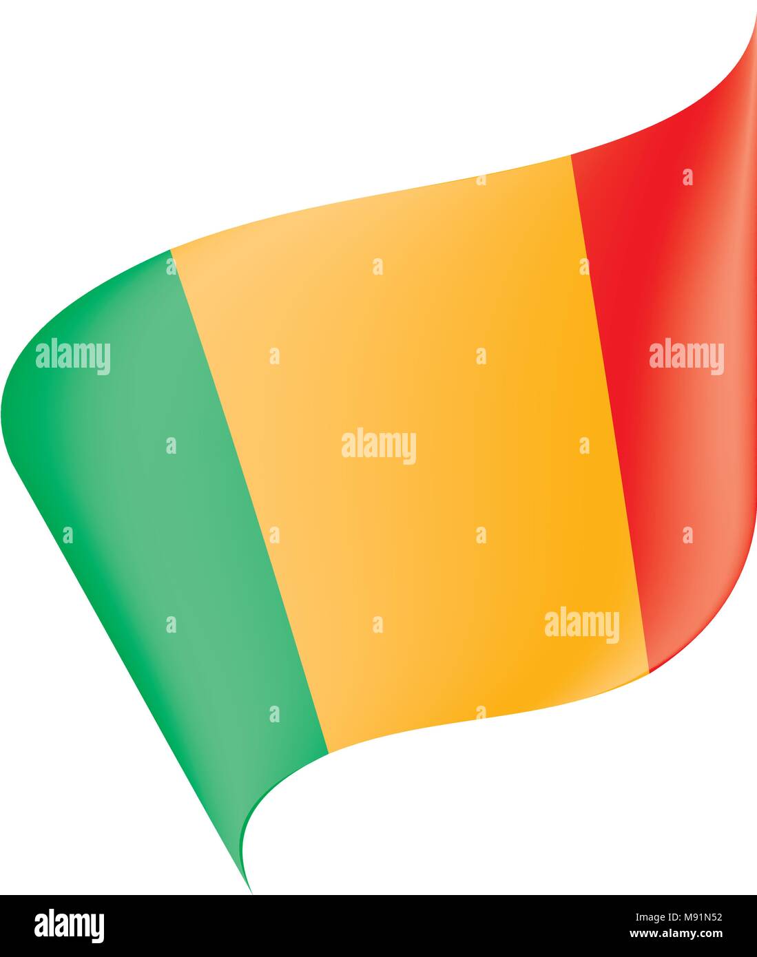 Mali drapeau. Vector Illustration de Vecteur