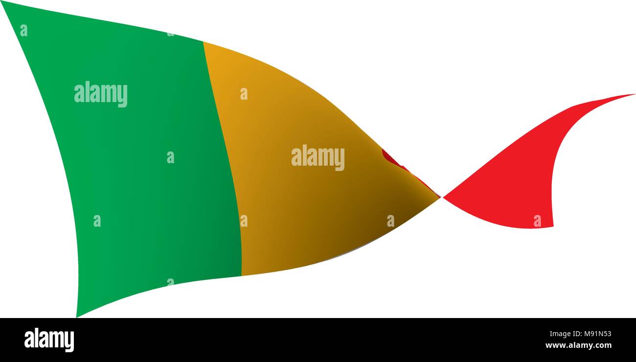 Mali drapeau. Vector Illustration de Vecteur