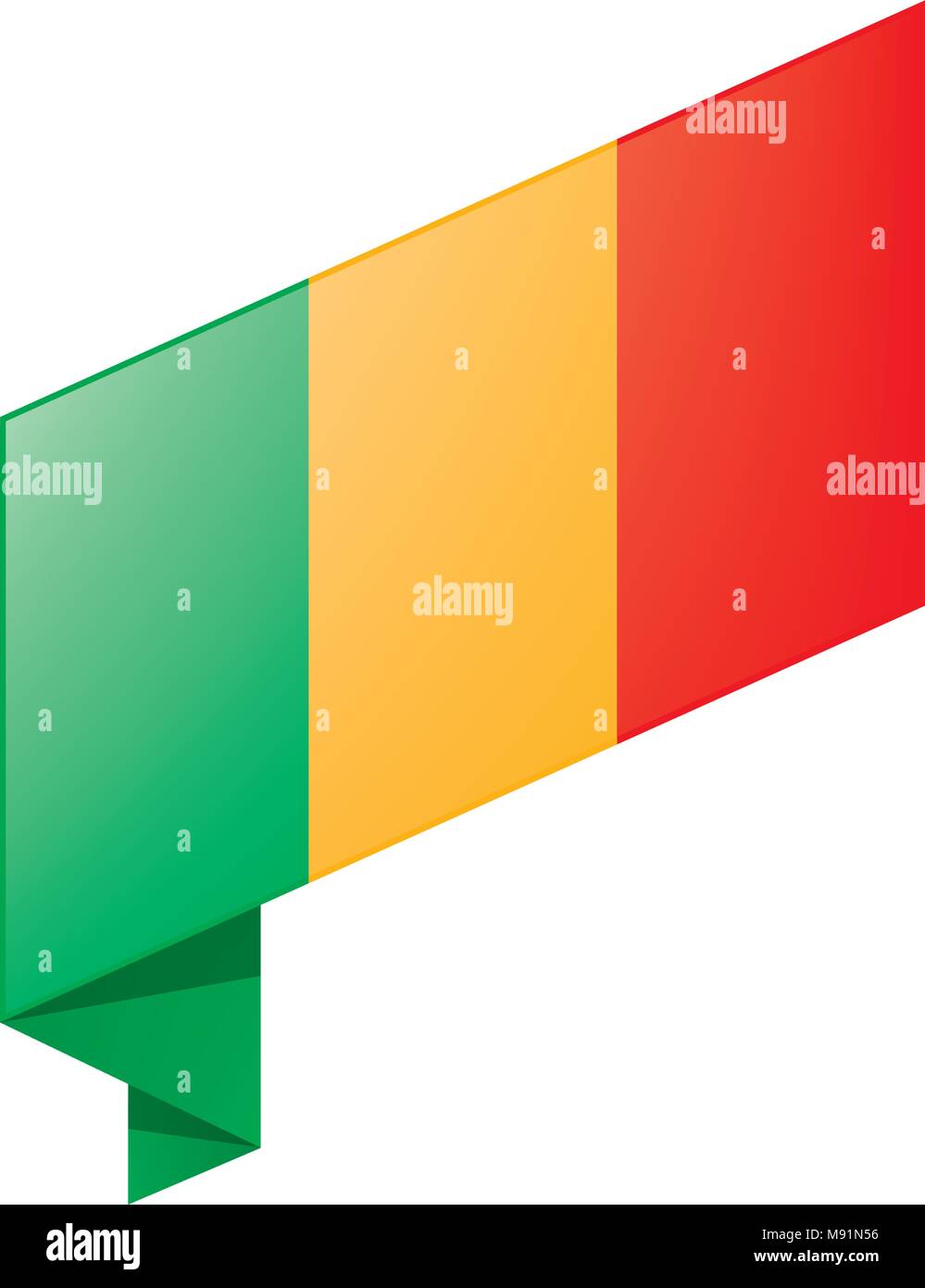 Mali drapeau. Vector Illustration de Vecteur