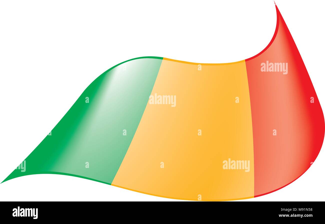 Mali drapeau. Vector Illustration de Vecteur