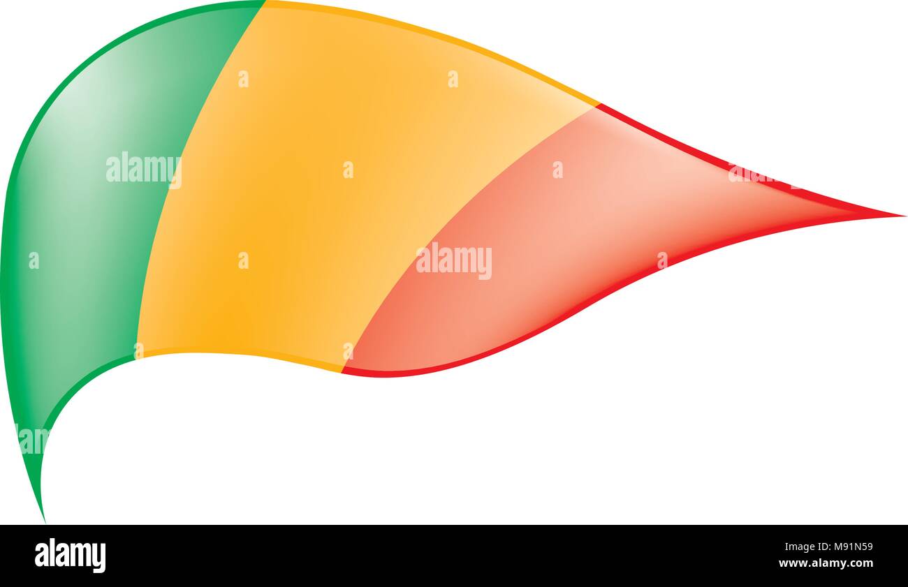 Mali drapeau. Vector Illustration de Vecteur