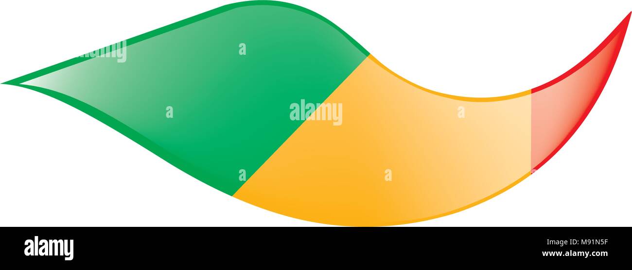 Mali drapeau. Vector Illustration de Vecteur