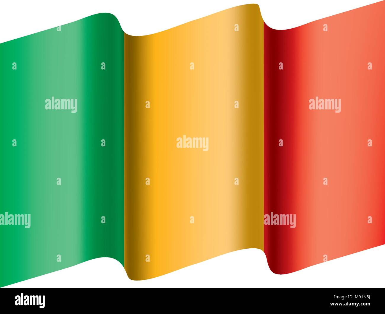 Mali drapeau. Vector Illustration de Vecteur