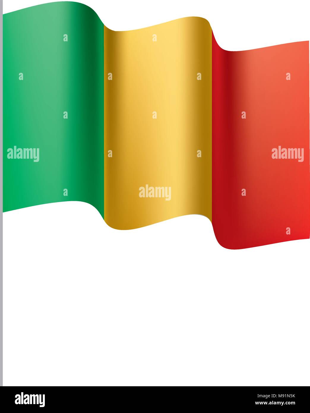 Mali drapeau. Vector Illustration de Vecteur