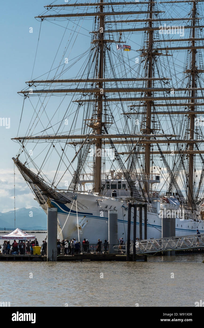 Kaiwo Maru à quai à Richmond, BC Banque D'Images