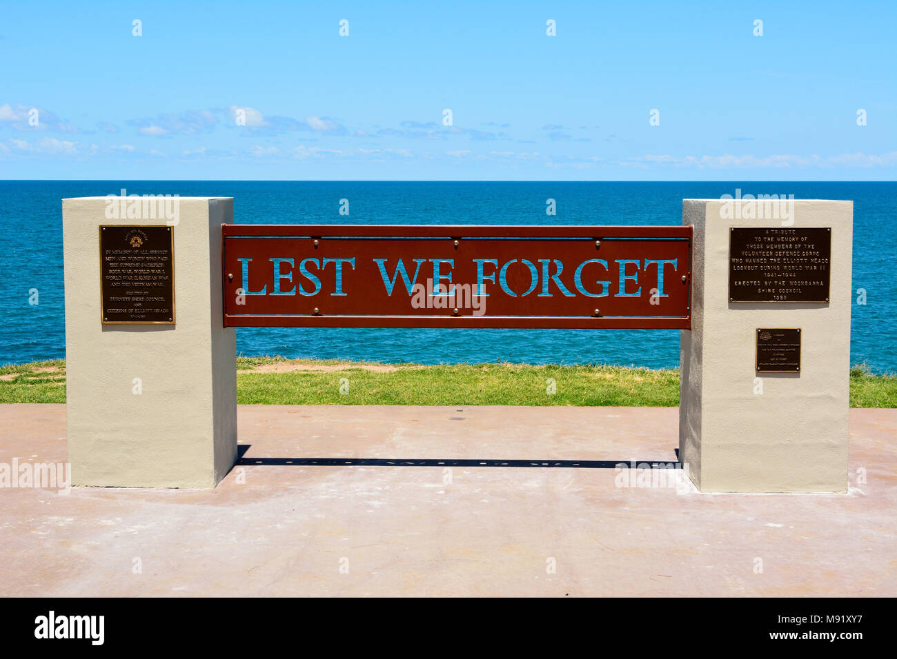 Bundaberg, Queensland, Australie - 25 Décembre, 2017. La Journée de l'Anzac Memorial au point de sous-marin en Elliott Chefs Memorial Park près de Bundaberg en Q Banque D'Images