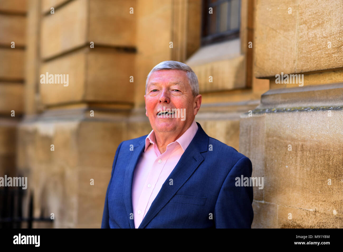 Oxford, UK. Mar 21, 2018. Alan Johnson à FT Week-end Festival littéraire d'Oxford. 21 Mars.Alan Johnson parle de Matthew Stadlen Oxford au Sheldonian Theatre. Richard Cave/Alamy Crédit : Richard Cave/Alamy Live News Banque D'Images