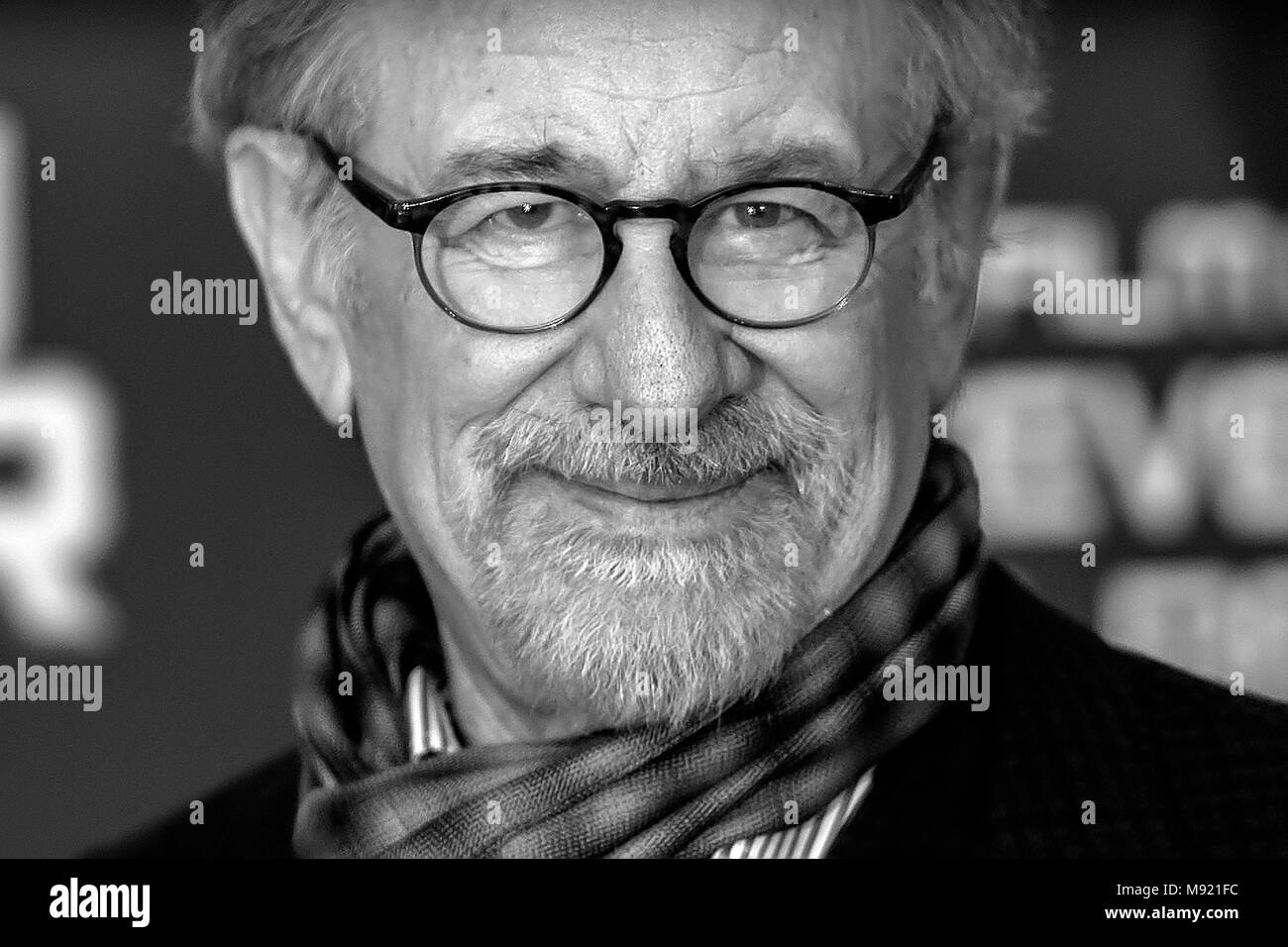 L'Italie, Rome, 21 mars 2018 : photocall du film 'Prêt' le joueur un Academy Award photo réalisateur Steven Spielberg Photo © Fabio Mazzarella/Sintesi/Alamy Live News Banque D'Images