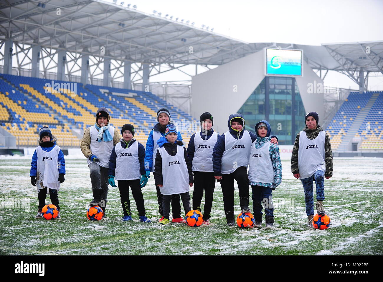 L'aire de boules - UEFA EURO 2018 Moins de 19 ans, Tour Elite - match entre la Suède et l'Ukraine, Photo : Cronos/Cristian Stavri, Ploiesti, 21.mars.2018 Banque D'Images