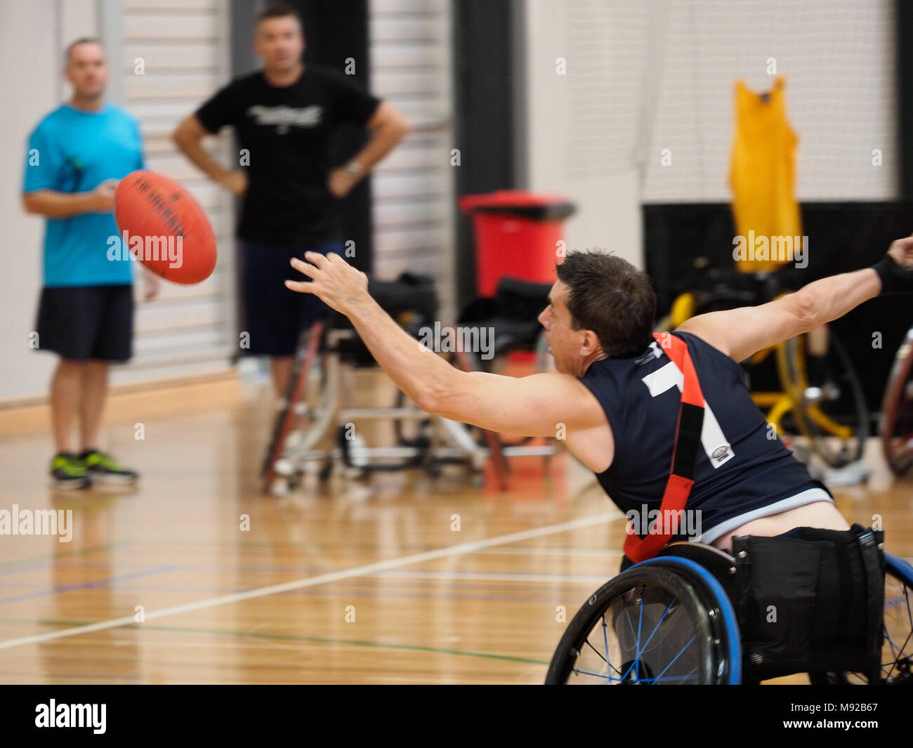 Melbourne, Australie. 22 mars 2018. Fauteuil roulant 2018 Aussie Rules Championnat national. Victoria vs BAA 2. Le projet de loi de crédit Forrester/Alamy Live News Banque D'Images